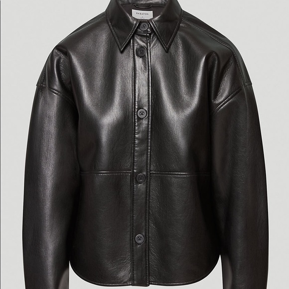 Babaton Jackets & Blazers - Aritzia Babaton Pelli Hip Shirt Jacket Vegan Leather size S